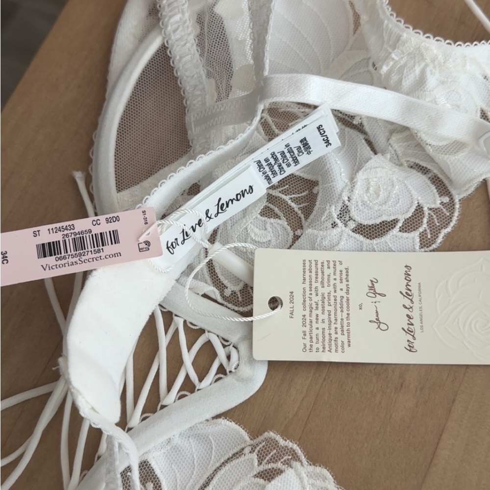 SOLD** For Love And Lemons White Lace Lingerie Set - Picture 10 of 10